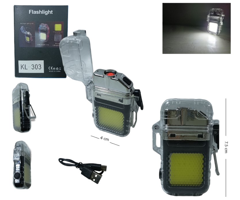 LINTERNA LED RECARGABLE FLASH C/ENCENDEDOR SDT-1 KL-303