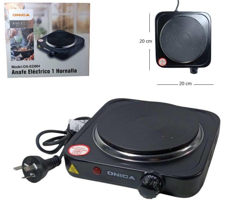 ANAFE ELECTRICO 1 HORNALLA ONICA OA-ED004