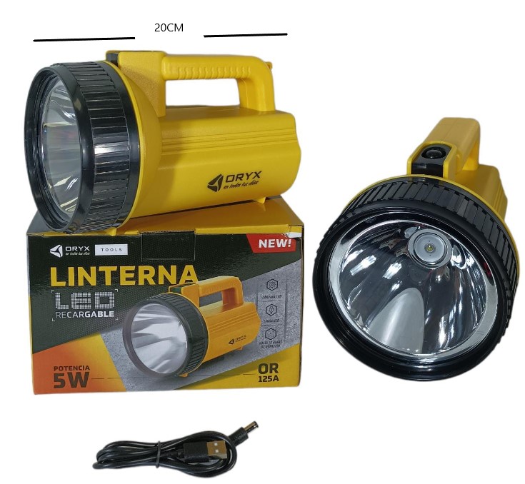 LINTERNA RECARGABLE LED BUSCA HUELLAS OR-003L         OM-125A