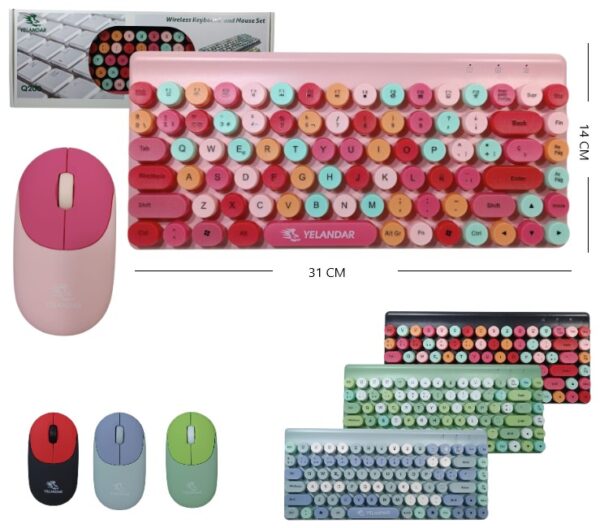 SET DE TECLADO Y MOUSE INALAMBRICO            Q200