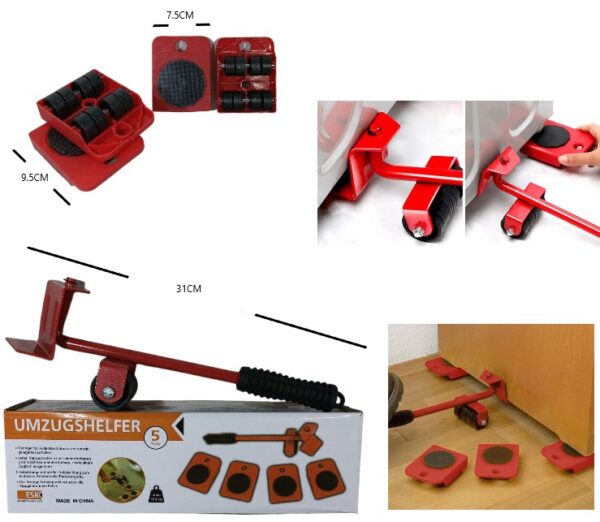 KIT X5 ELEVADOR DE MUEBLES ALTA RESISTENCIA 4001KA            T-6T