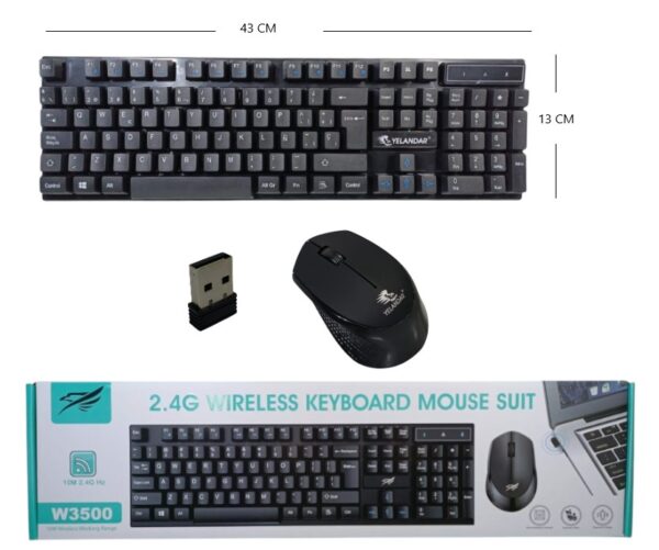 SET DE TECLADO Y MOUSE INALAMBRICO             W3500