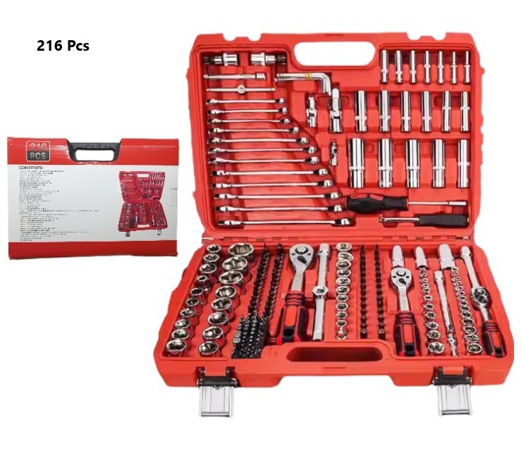 SET DE LLAVE TUBO 216PCS           130T07