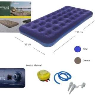 COLCHON INFLABLE + INFLADOR MANUAL        ICO-160916