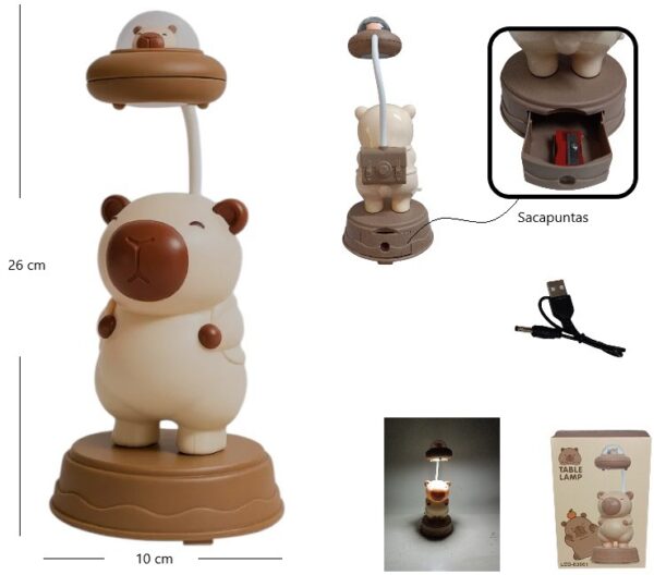 VELADOR CAPYBARA OVNI             LED-83061