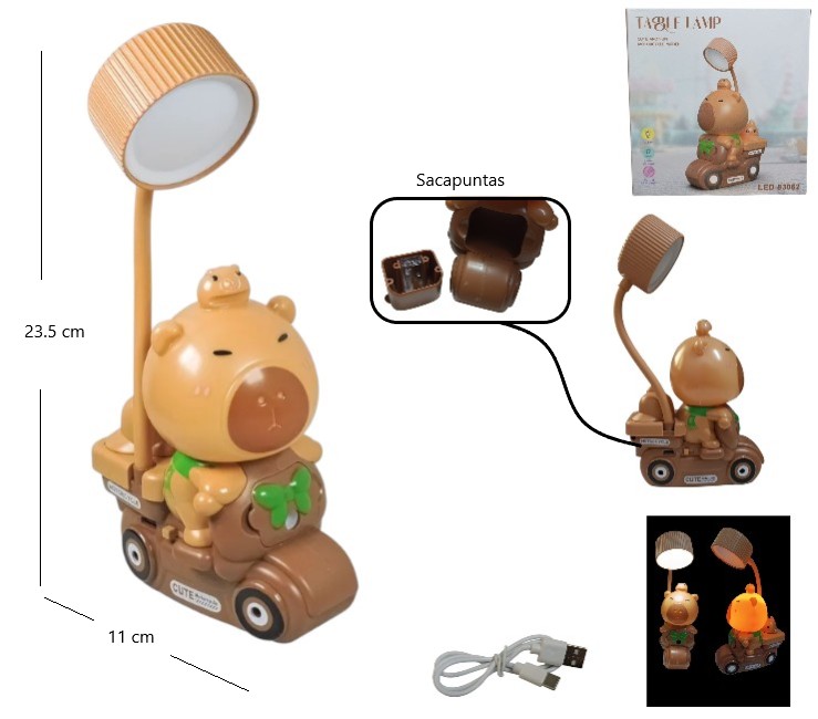 VELADOR CAPYBARA MOTO XJD-93 LED-83062