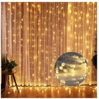 CORTINA DE LUZ CALIDA 3MTS X 3MTS POL21