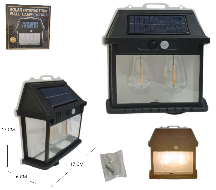 LAMPARA SOLAR 2PCS CALIDO             XF-8828