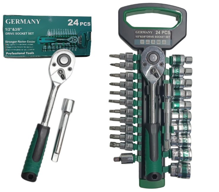 SET DE LLAVE TUBO 24PCS           XR-24