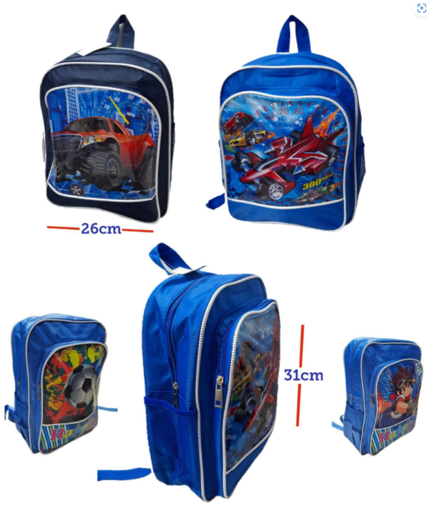 MOCHILA INFANTIL 12" TELA RAZO             99130