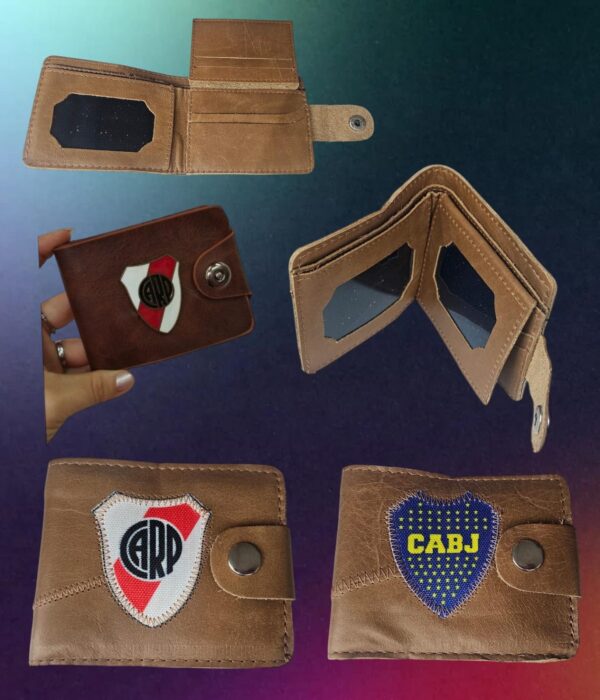BILLETERA CUERO CLUB BOCA/RIVER             99290