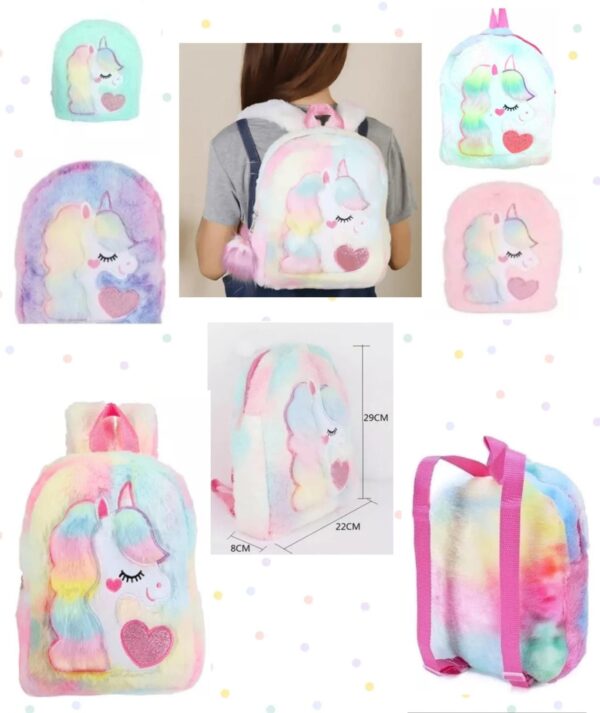MOCHILA PELUCHE UNICORNIO               99329