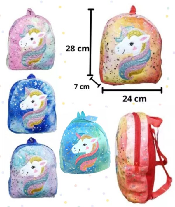 MOCHILA UNICORNIO CON BRILLO               99330
