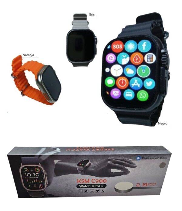 RELOJ SMART WATCH ULTRA KSM  (SOLO GRIS)              C900