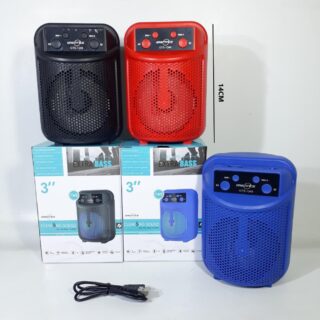 GTS-2288 PARLANTE 3PLG C/LUZ/BT/FM/MP3 SOLO NEGRO         GTS-1349