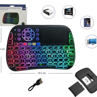 MINI TECLADO INALAMBRICO RGB               M9
