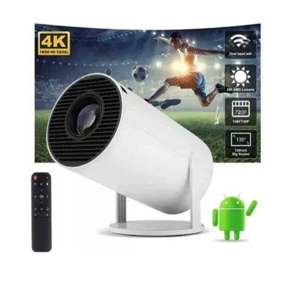 PROYECTOR 4K MEMORIA 8GB - HDD-256GB ANDROID 13.1            HY300