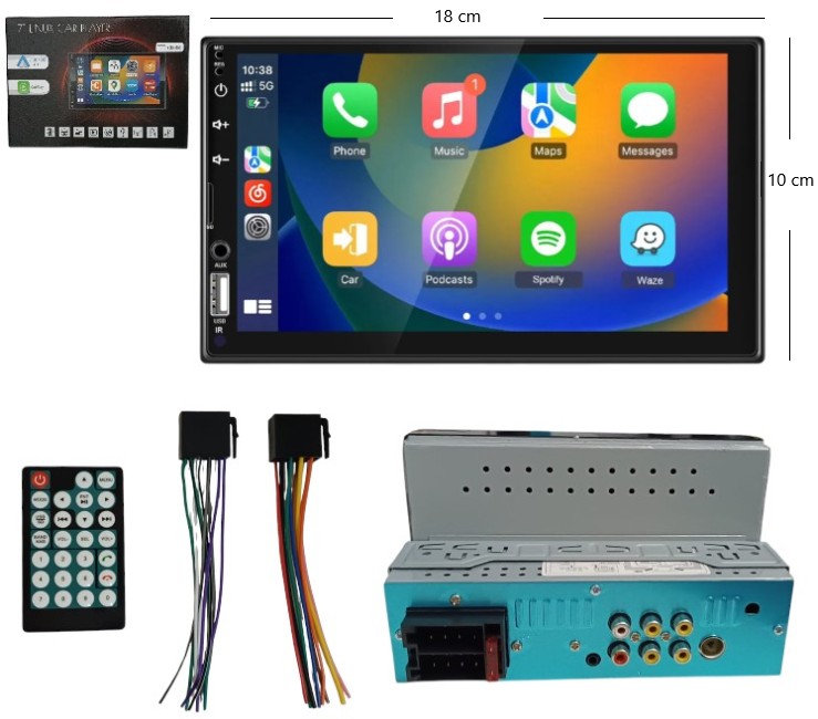 AUTO STEREO CON PANTALLA 7PLG            7023B