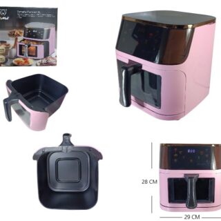 FREIDORA DE AIRE 10LTS 1400W ROSA              FRE-5809