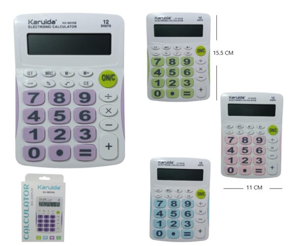CALCULADORA KARUDIA 12 DIGITOS               KK-8835B