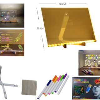LED-83053 PIZARRA LED MARCADORES 7 COLORES 20X30CM         LED-83039