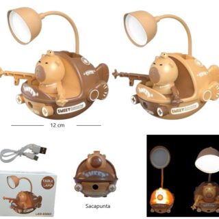 VELADOR CAPYBARA AVIÓN XJD-502           LED-83063