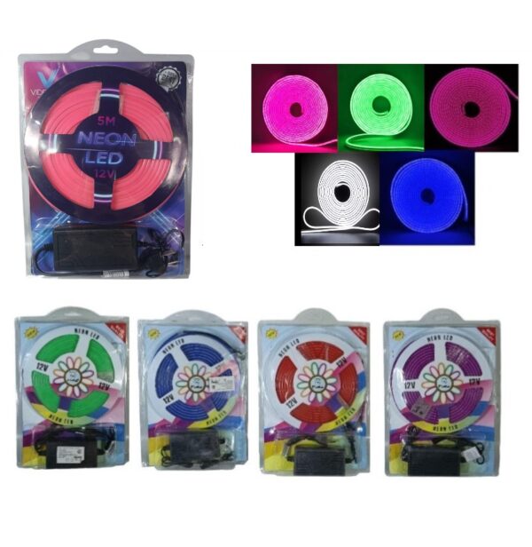 TIRA LED NEON COLORES 5M               LED-9730