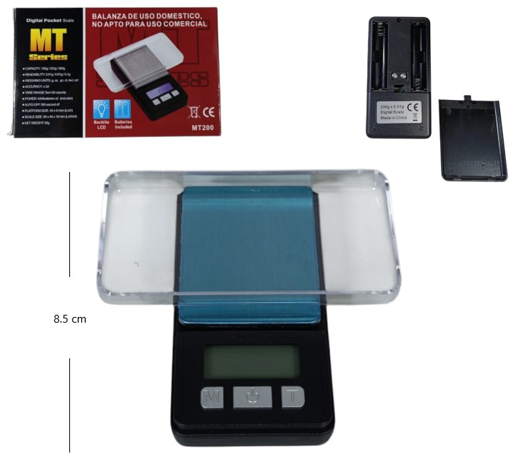 BALANZA GRAMERA MINI 0,01G-200G             MT200