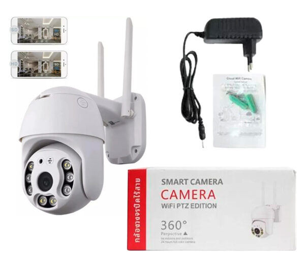 CAMARA DOMO SEGURIDAD 360° CAJA ROJA           HT-360