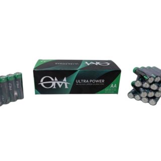 PILAS DOBLE AA OM ULTRA POWER PACK 60 UNDS           201791