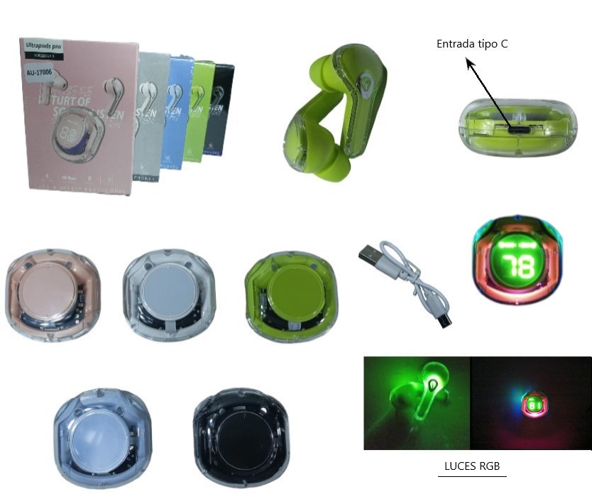 AU-17020 AURICULAR INALAMBRICO ULTRAPODS PRO IP4 AU-17006