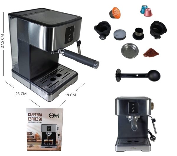 CAFETERA ESPRESSO OM 3 EN 1 1450W          OM-9706