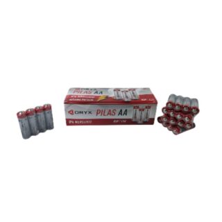 PILAS DOBLE AA 1.5V PACK X 60UNDS ORYX             OR-0155
