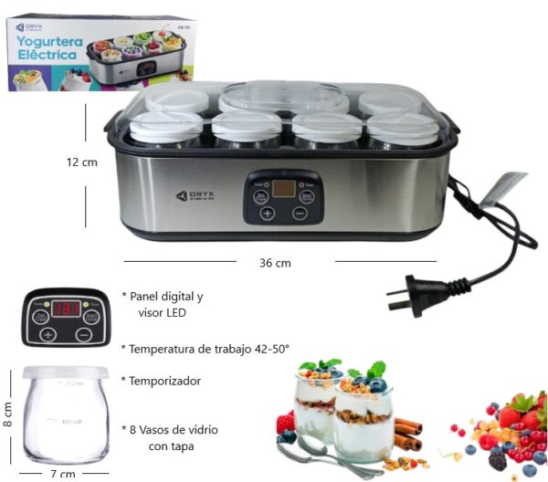 MAQUINA YOGURTERA ELECTRICA 25W             OR-11Y