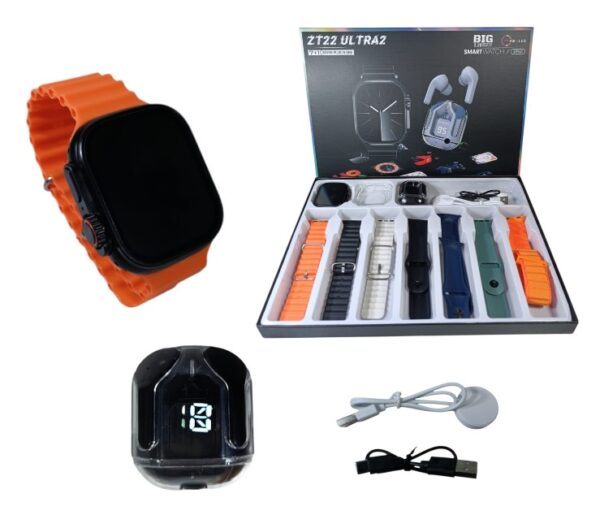 SET DE AURICULAR BT ULTRA 2 CON RELOJ SMART              ZT22