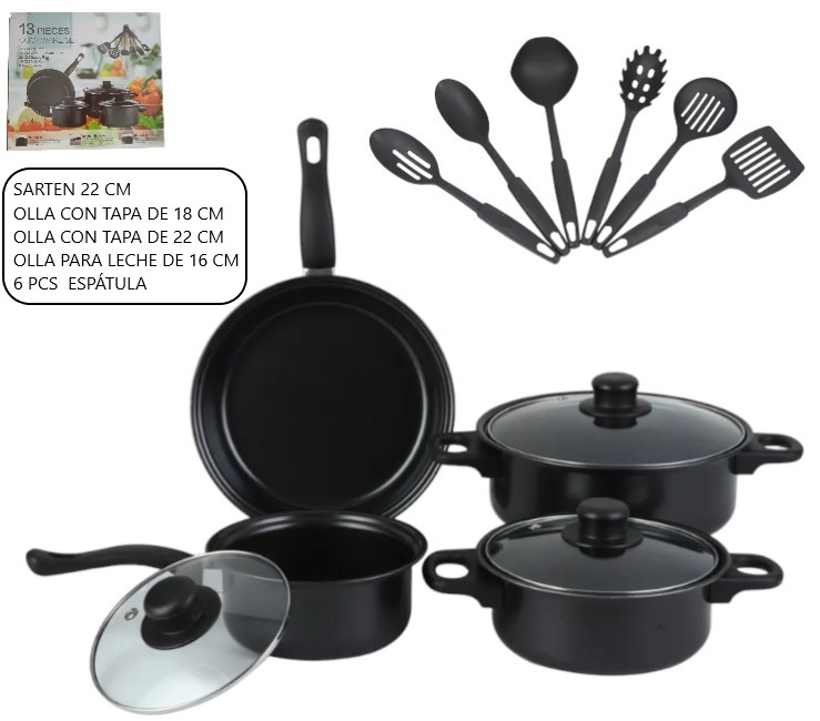 SET DE COCINA 13PCS CE-SET13