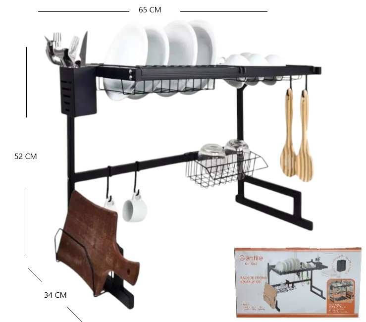 ESCURRIDOR SECA PLATOS 2 NIVELES BACHA MESADA          GN-1065