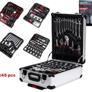 LLAVE TUBO 245PCS MALETIN SD0245