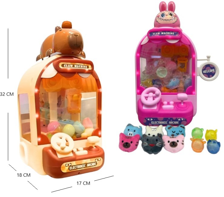 MAQUINA GARRITA ATRAPA CAPYBARA Y LABUBU 2024-5A 2024-3A