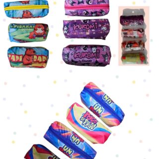 CARTUCHERA KUROMI, KAPIBARA, UN POCO RUIDO x 4 ___