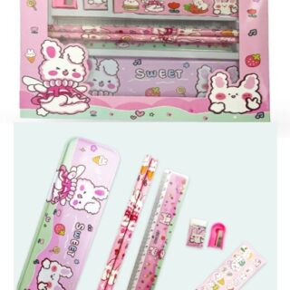 SET ESCOLAR C/ CARTUCHERA METAL