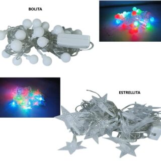 C-91026 GUIRNALDA MULTICOLOR BOLITA Y ESTRELLITA