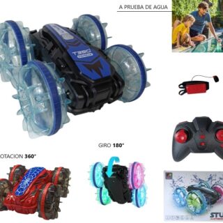 AUTO CON 2 CONTROLES ACROBATICO AGUA/TIERRA