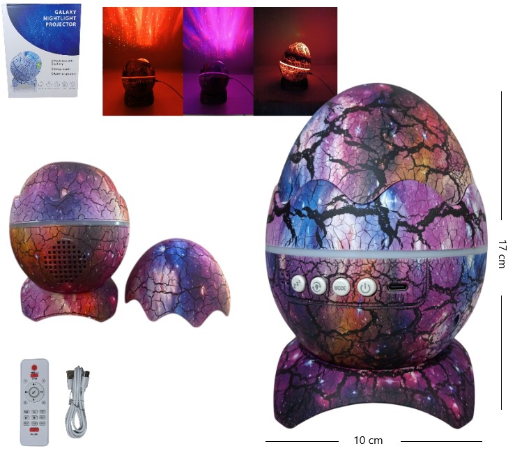 B-21015 PROYECTOR PARLANTE HUEVO DE DINOSAURIO