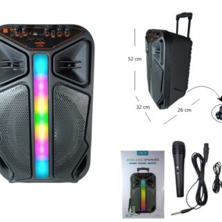 PARLANTE 6.5 PLG BT/FM/USB CON MICROFONO