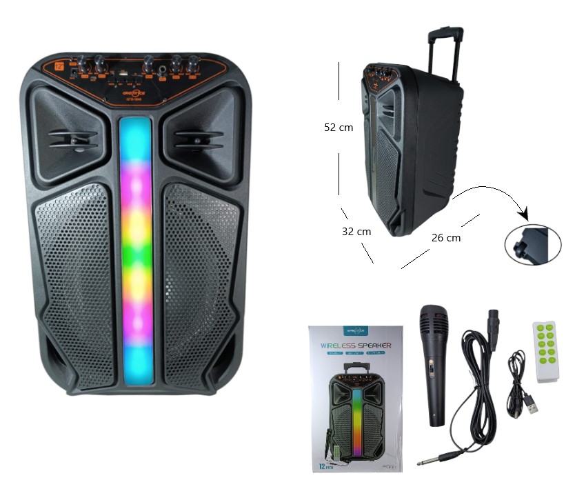 PARLANTE 6.5 PLG BT/FM/USB CON MICROFONO