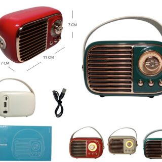 RADIO VINTAGE BT/FM/MP3 RECARGABLE