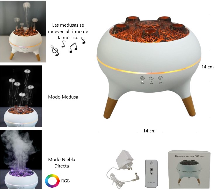 HUMIDIFICADOR MEDUSA AUDIRITMICO V80/290 (FUENTE)