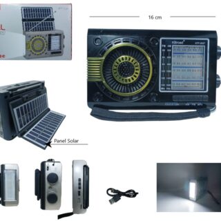RADIO AM/FM CON CARGA SOLAR BLUETOOH