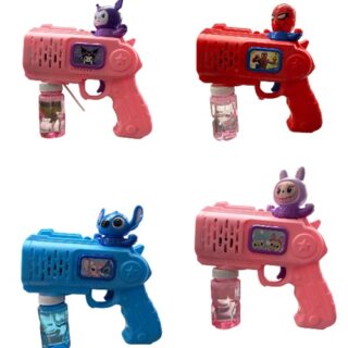 BURBUJERO A PILAS PERSONAJES EN CAJA -